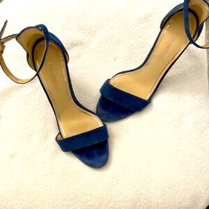Enzo Angiolini blue suede stilettos. Great condition.